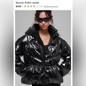 ALO Yoga Glossy Black Puffer Jacket